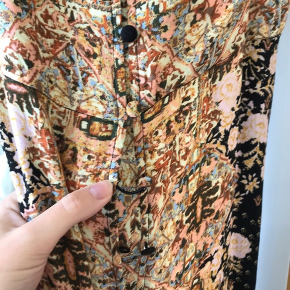 NWT Free People Morning Song Printed Maxi Dress XS - Picture 5 of 5